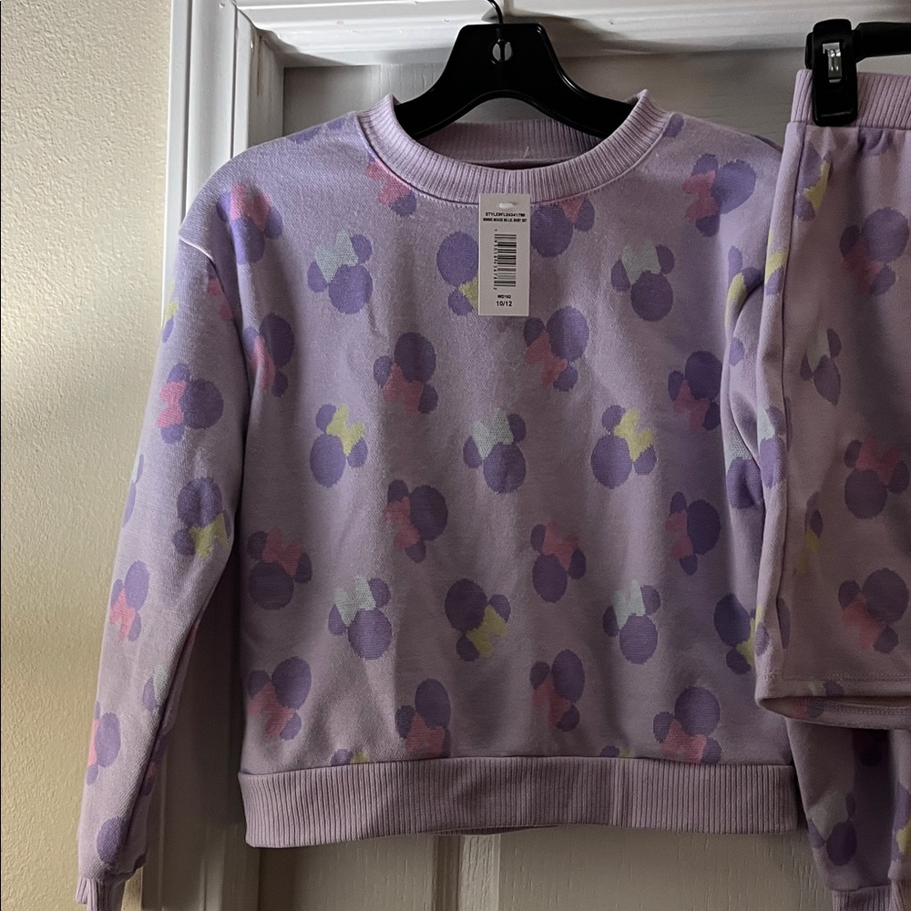 Lavender Mickey Mouse Kids Pajama Set